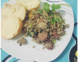 Farofa de fígado de galinha