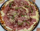Pizza com massa de batata-doce