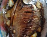Peixe assado com batatas