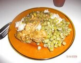 Frango com quiabo do Caniato