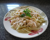 Penne com iogurte