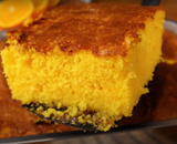 Bolo fofo de laranja bem molhadinho SEM FARINHA e SEM LEITE: receita simples para comer com o café da tarde