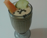Vitamina de mamão e maçã