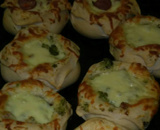 Panhoca com  queijo gorgonzola