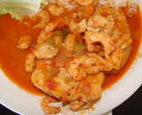 Moqueca de cação com camarão da Tiada