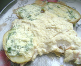 Filé de peixe com batatas gratinadas