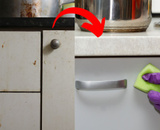 Gordura nos armários de cozinha: eis a forma mais eficaz de removê-la