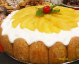 Pavê de pêssegos