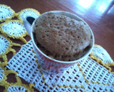 Bolo de farinha integral na caneca