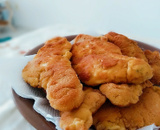 Frango empanado com biscoito