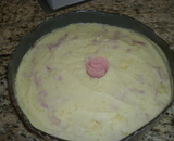 Purê de batata com presunto e queijo
