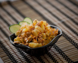 Salada de batata com presunto