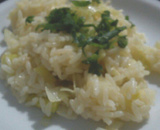 Risoto de alho-poró