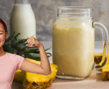 Para ficar mais forte e ganhar massa: aprendi como fazer o shake proteico mais delicioso da academia (com abacaxi e aveia!)