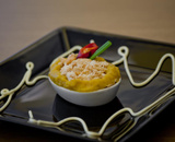 Escondidinho de bacalhau, opções (peixe, frango ou carne moida ou desfiada)
