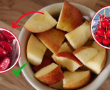 Maçã do amor picada dá certo se você seguir essas dicas para caramelizar a fruta cortada: "Os dois segredos são..."