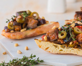 Antepasto com berinjela