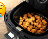 Frango empanado na airfryer: a proteína do seu almoço fica uma delícia e é uma ótima opção de prato saudável