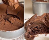 Chocolate lava cake é o melhor bolo de chocolate que você vai provar: molhadinho e crocante!