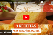 3 receitas para o café da manhã