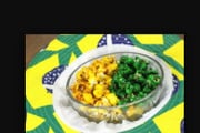 Pipoca verde e amarela