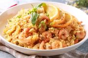 Risoto de camarão sem frescura