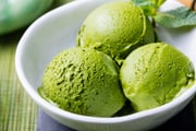 Sorvete de chá verde de matcha