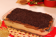 Pavê de panetone de chocolate