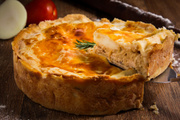 Torta de frango de liquidificador