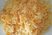 Arroz com cenoura bem simples
