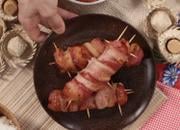 Salsichão com queijo e bacon