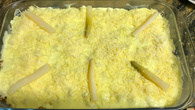 Frango com creme de aspargos