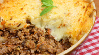 Bolo de batata com carne moída