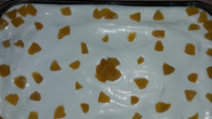 Pavê de creme com pêssego