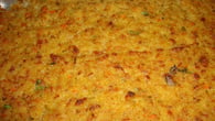 Torta gostosa de sobra de arroz