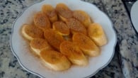 Banana de microondas com canela e açúcar