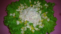 Salada de pêras com peito de peru defumado