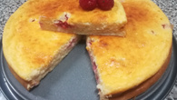 Cheesecake de framboesas 
