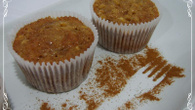Muffins de maçãs e passas