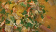 Moqueca de pintado e camarão