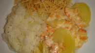Camarão com batata