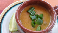 Caldo de camarão no liquidificador