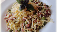 Espaguete à carbonara diferente