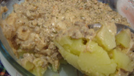 Batata cremosa com carne moída