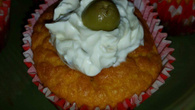 Cupcake salgado de cenoura