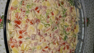 Salada em camadas simples