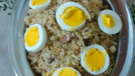 Arroz carreteiro com sobras de churrasco