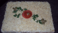 Torta de pão e frango