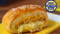 Pão recheado de frango