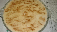 Arroz doce com calda